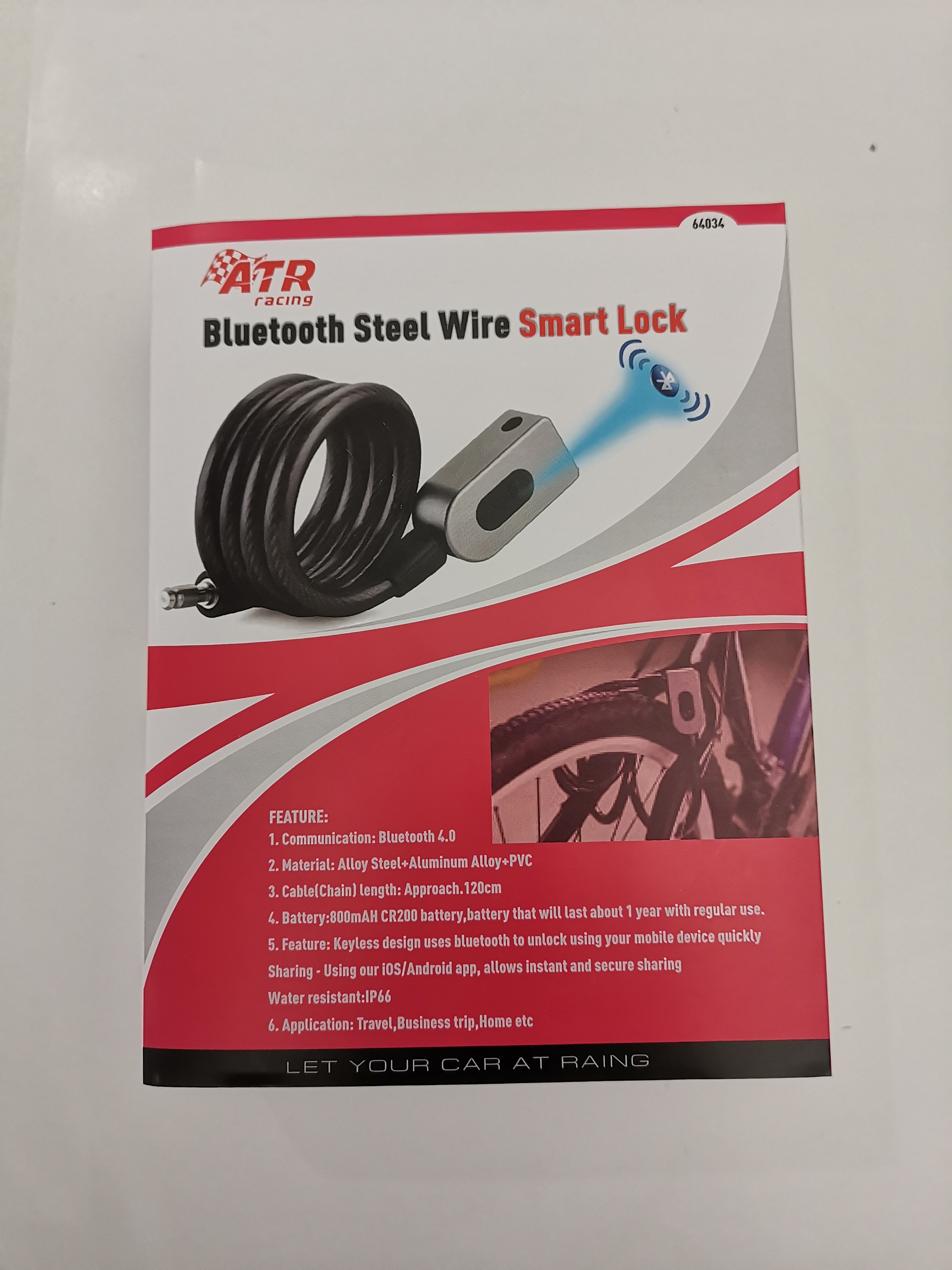 Bluetooth Steel Wire Smart Lock