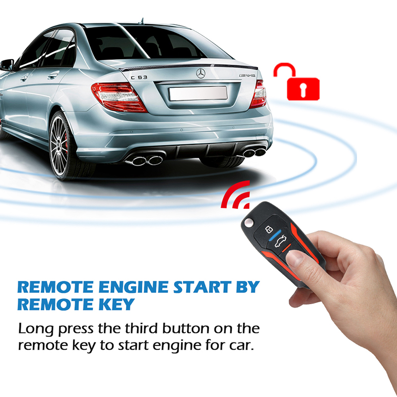 Bluetooth PKE one-way car alarm system - Image 2