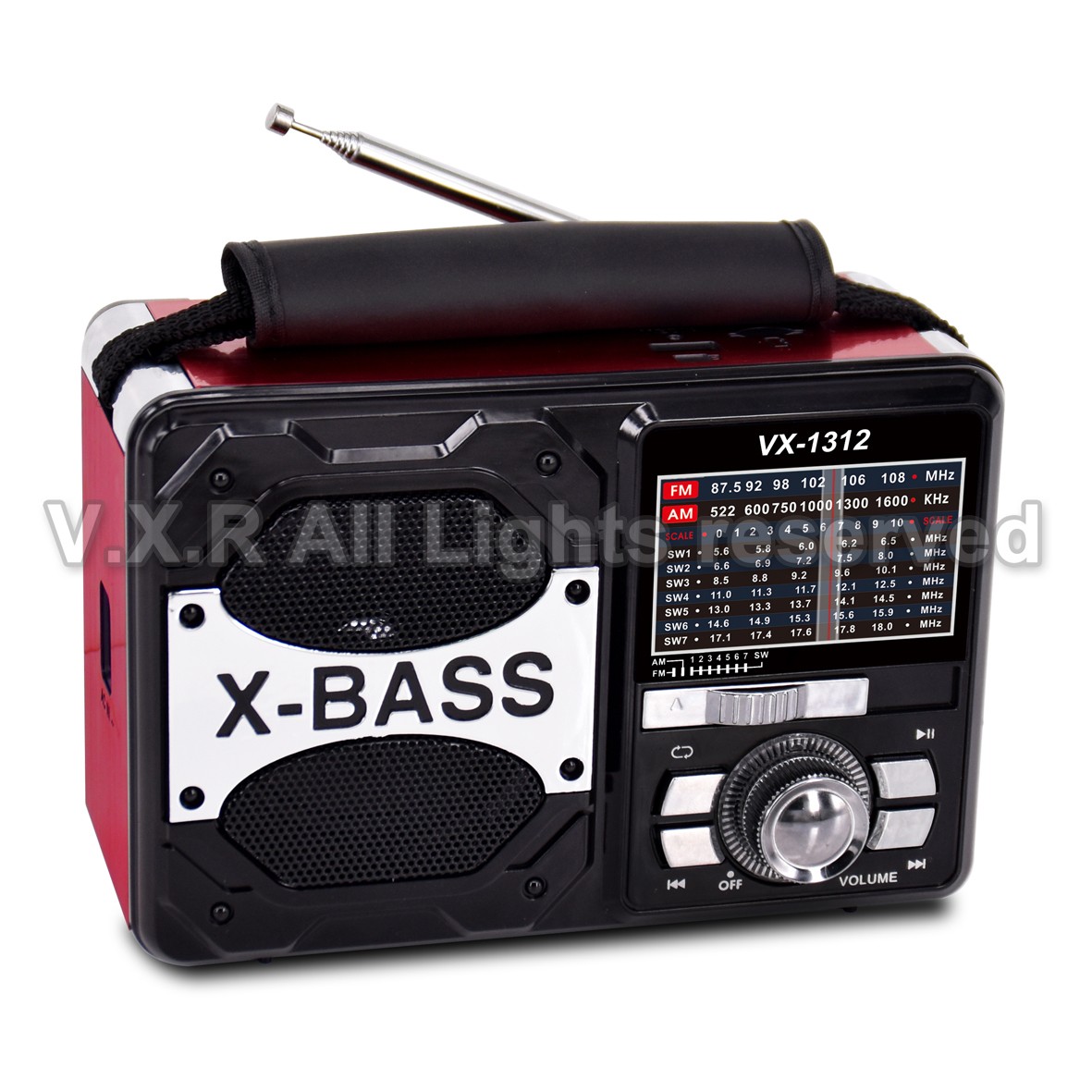 Portable Multi-Band Radio with Bluetooth and MP3 Playback
