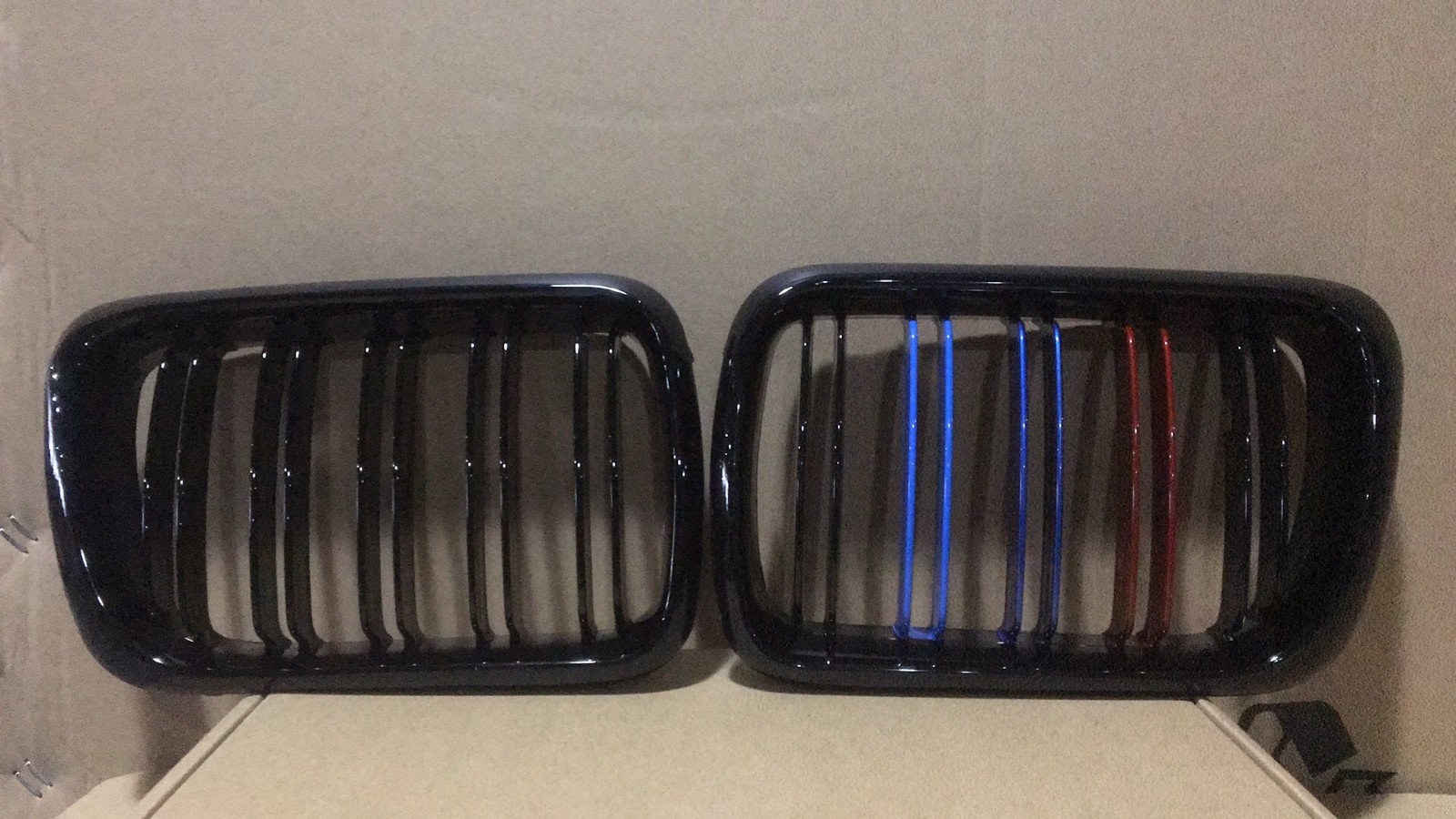 High-Gloss Black Front Grilles for BMW E36 (1991-1997)