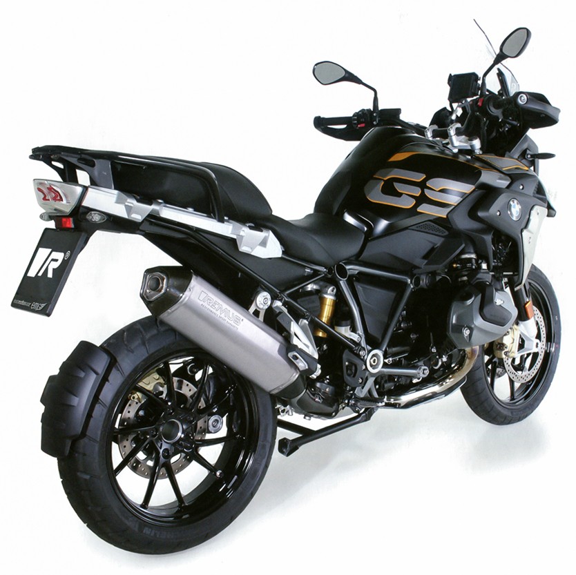 Motorcycle Exhaust System with Carbon Fiber Sleeve