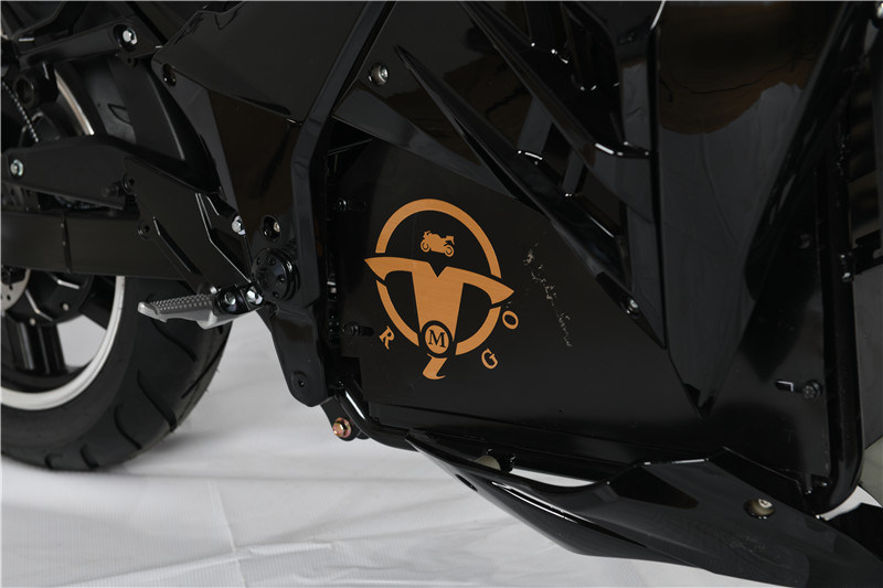Side profile of the adult electric motorcycle