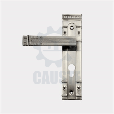 BN finish iron plate aluminum handle door locks - Image 3