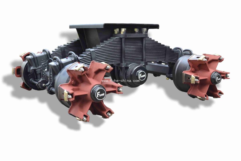 Heavy-Duty Truck Bogie with Six Spoke Axle