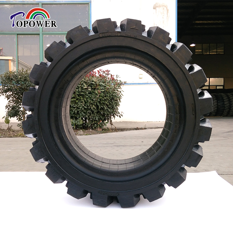 Solid rubber compound tire