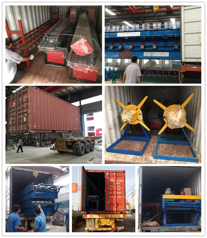 Industrial metal forming equipment for roofing cladding