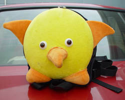 Yellow Bird Plush Backpack for Children