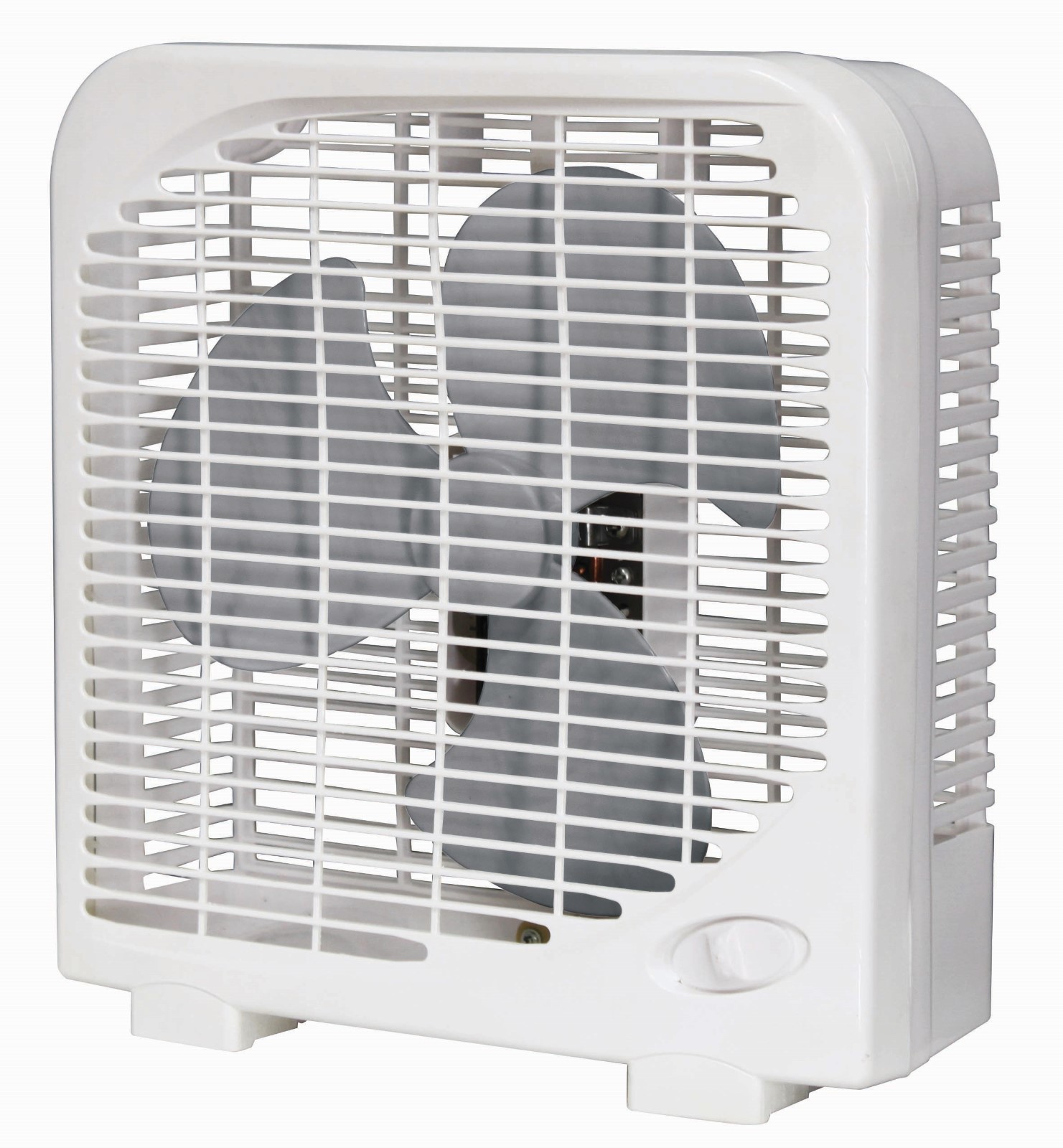 White Plastic Housing Box Fan