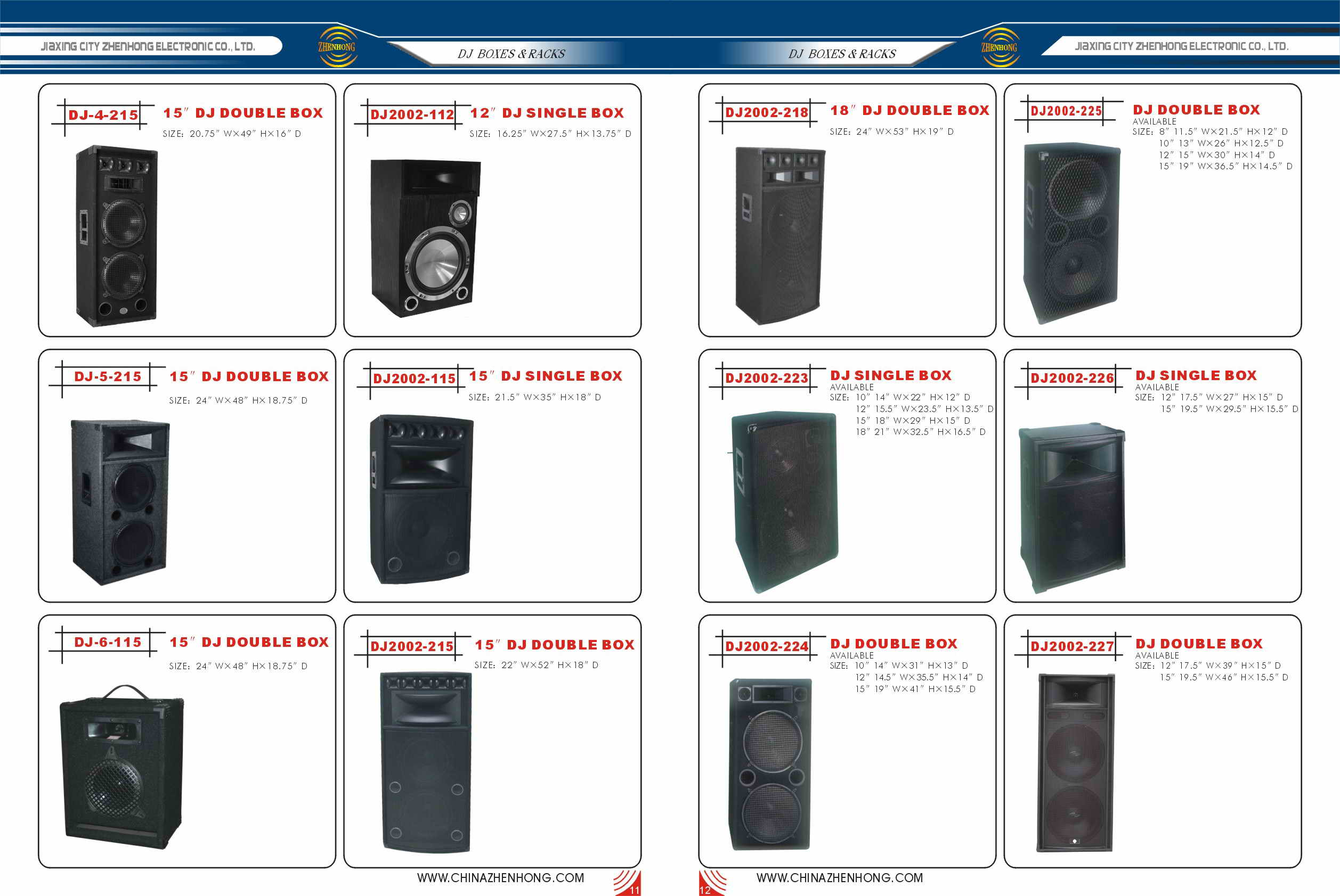 DJ Speaker Boxes