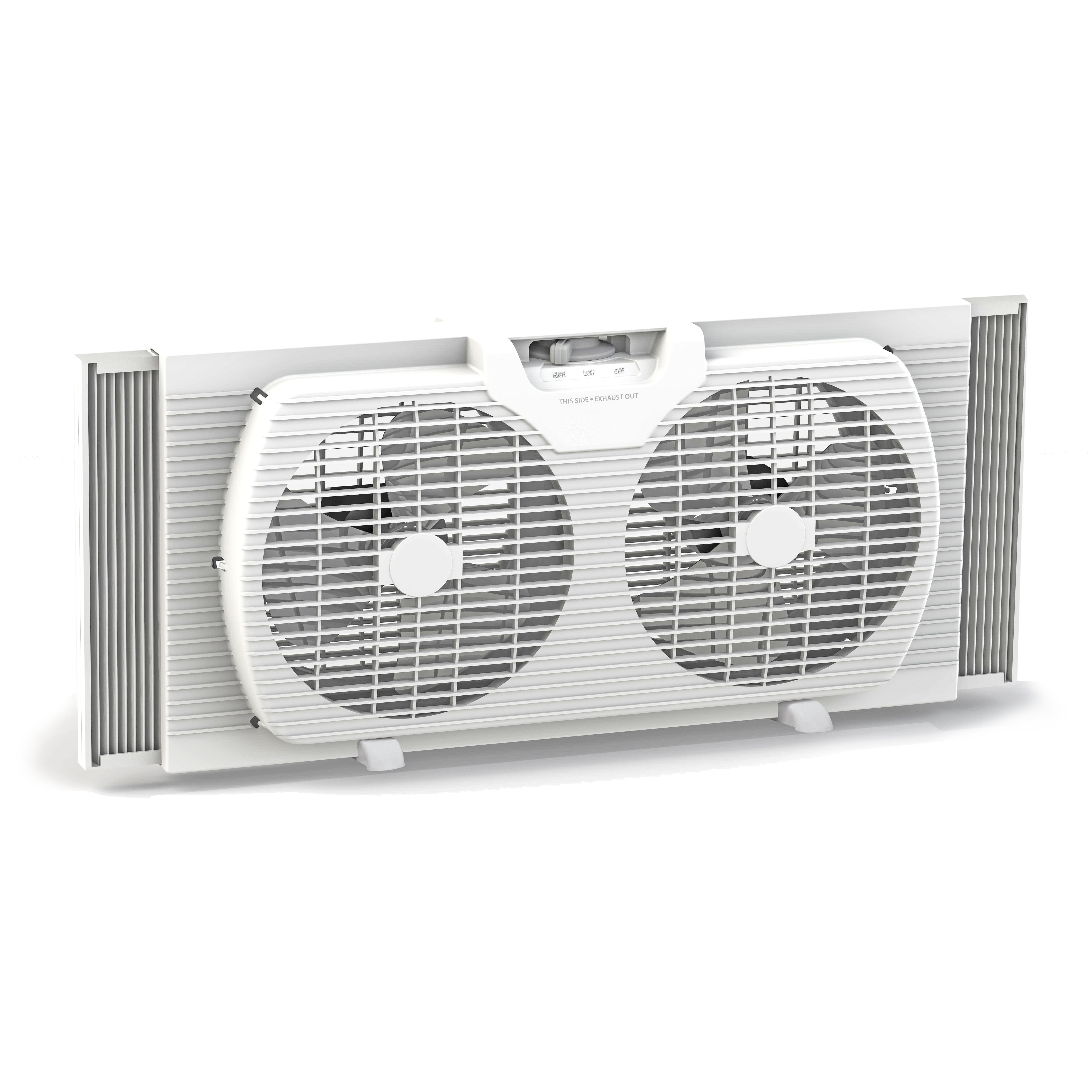 Twin Reversible Airflow Window Fan