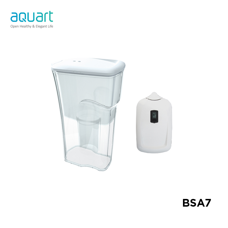 BPA Free Activated Carbon Alkaline Portable Water FilterJug Remove Impurities Chlorine Metals 2.5L W - Image 3