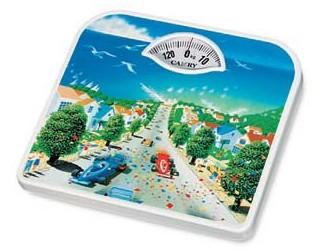 Analog Bathroom Scale with Racing Car Design
