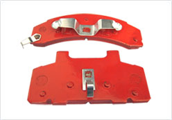 High-Friction Brake Pads with Steel Backing Plates