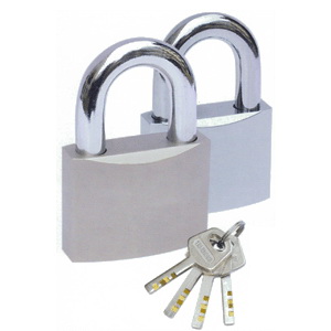 Brass Vane Padlock with Hardened Steel Shackle
