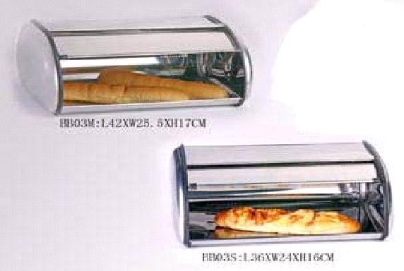 Stainless Steel Roll-Top Bread Bin
