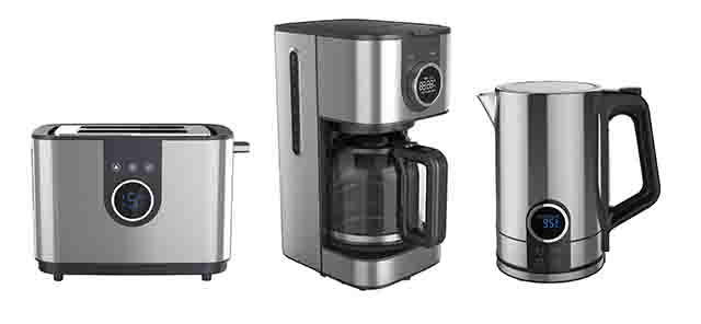 Breakfast Package with Toaster, Coffee Maker, and Kettle