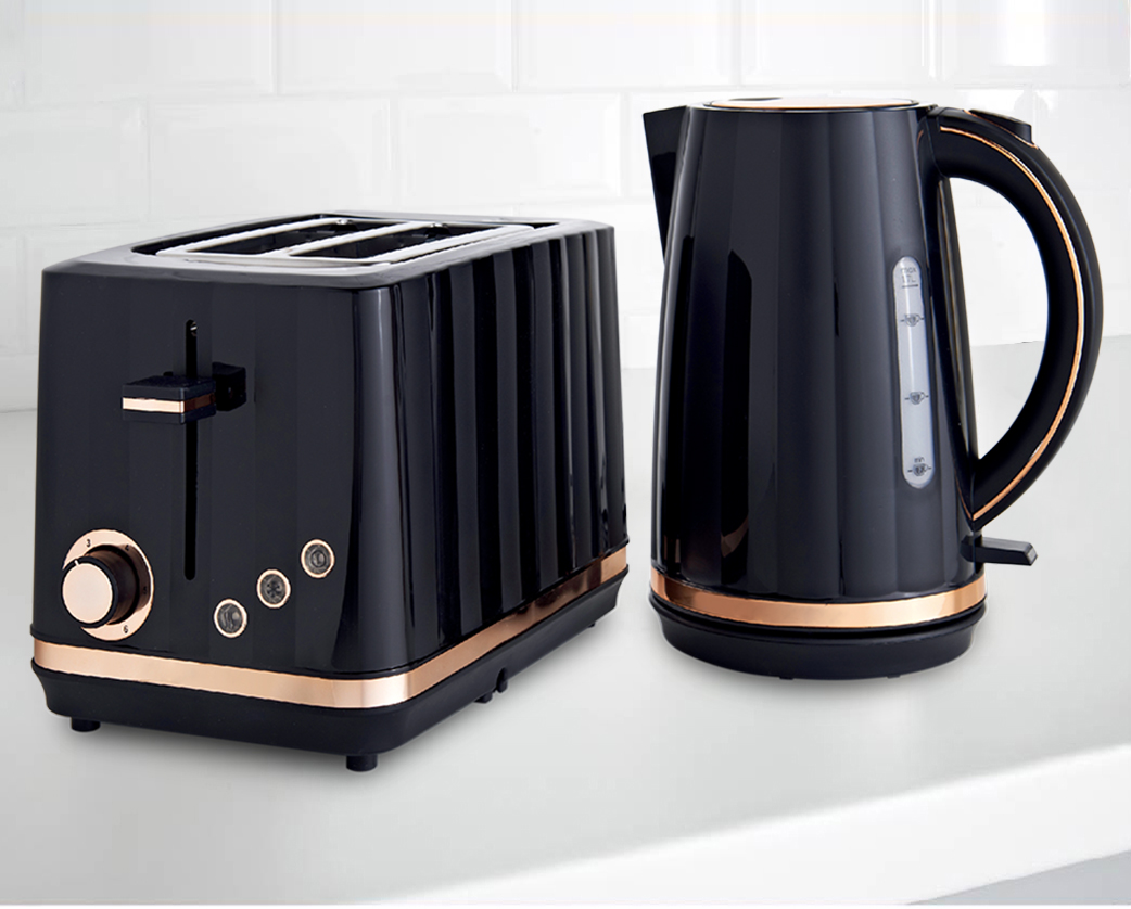 Electric Kettle and Toaster Breakfast Set