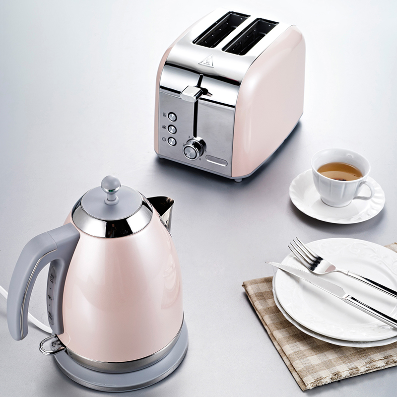Electric Kettle and Two-Slice Toaster Set