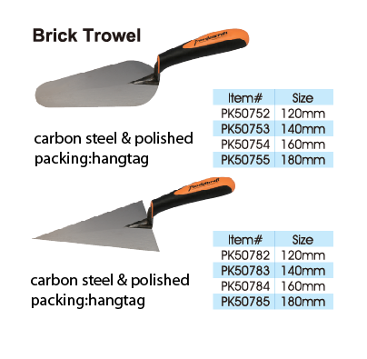 Carbon Steel Brick Trowel