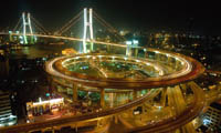 Complex Interchange and Suspension Bridge System