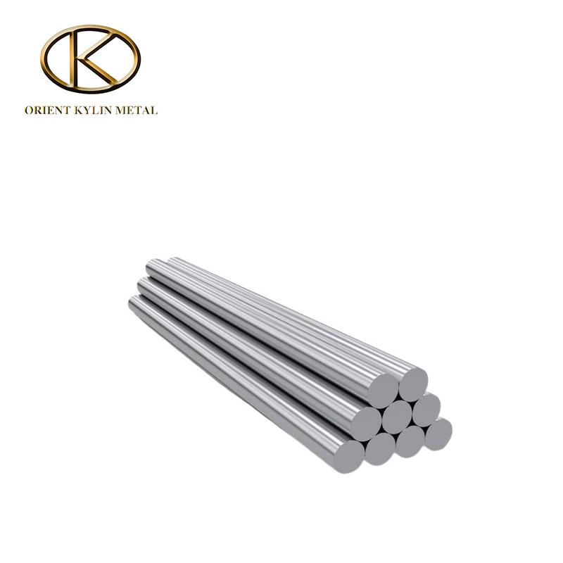 High-purity tantalum round rods with bright surface finish