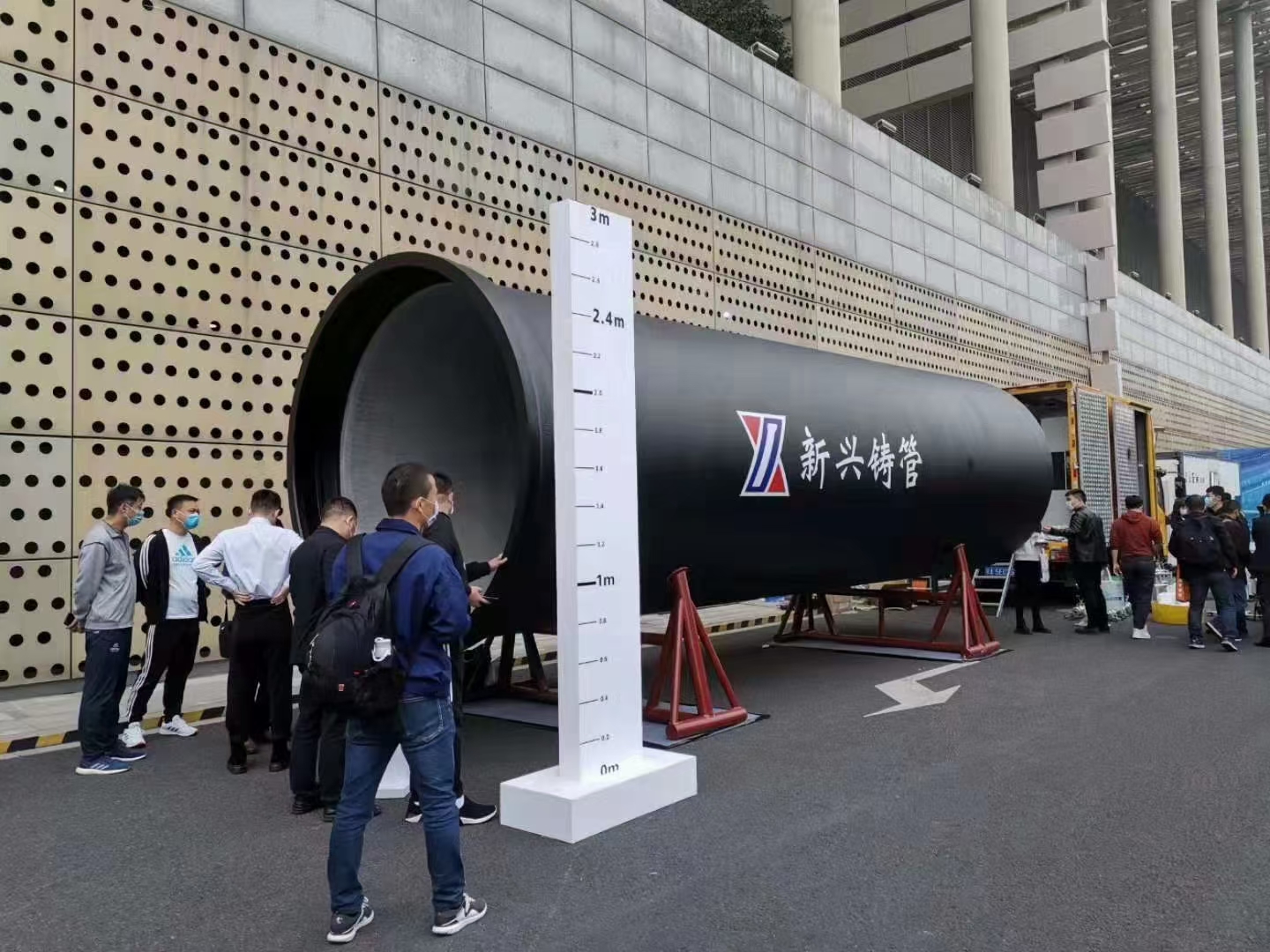Large diameter ductile iron pipe for water infrastructure
