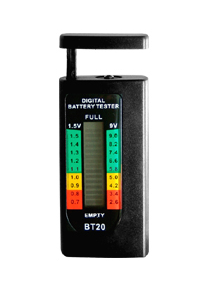 Digital Battery Tester for Standard and Rechargeable Batteries