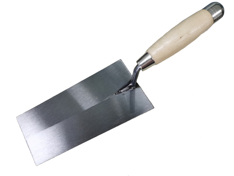 Mortar Bucket Trowel with Wooden Handle