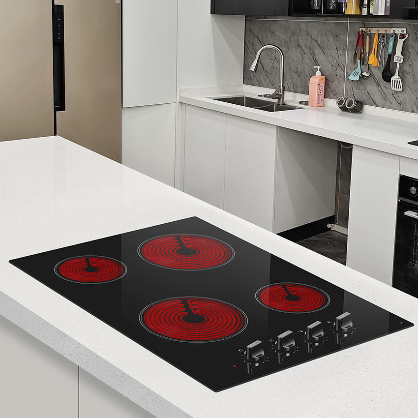 Ceramic Cooktop with Multiple Heating Zones