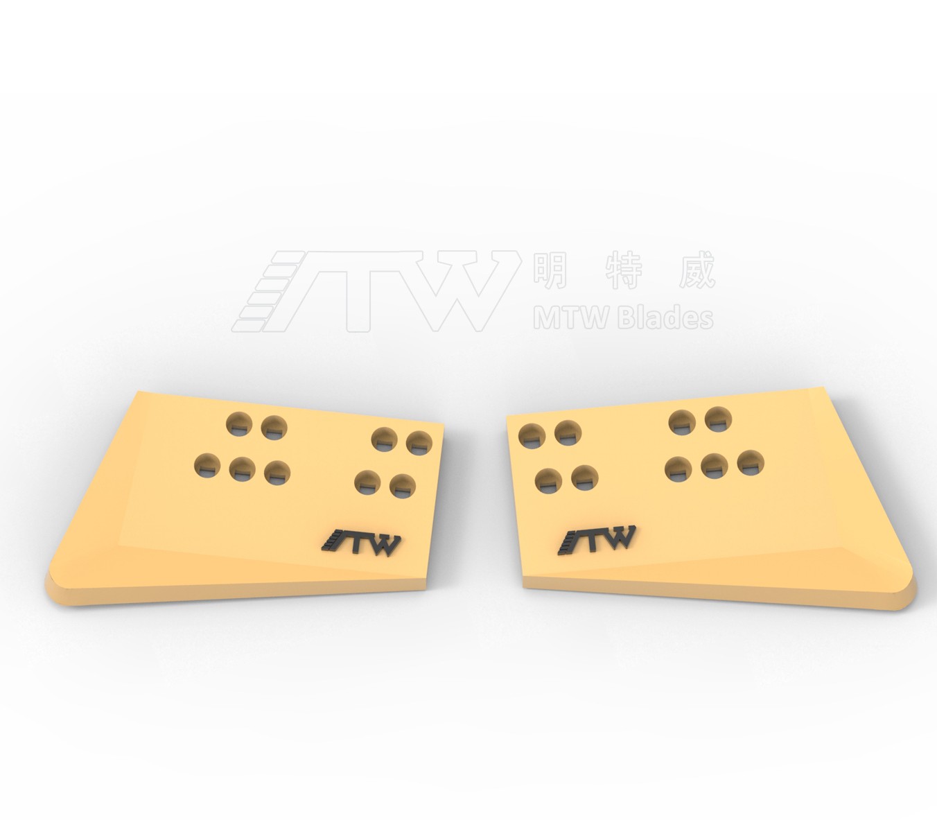 Bulldozer End Bits - Hardened Steel Grading Blades