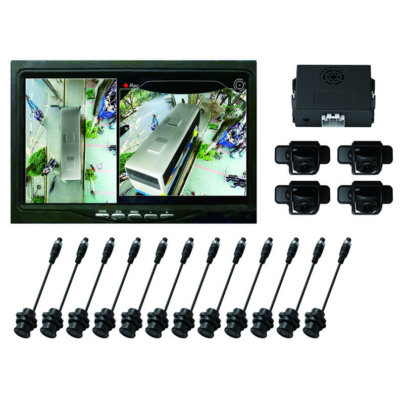 Bus 360-Degree Around View System with Low-Speed Collision Warning