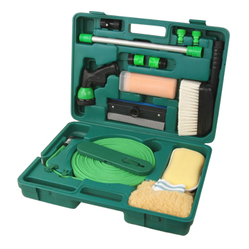 Complete Car Washing Kit with Carrying Case