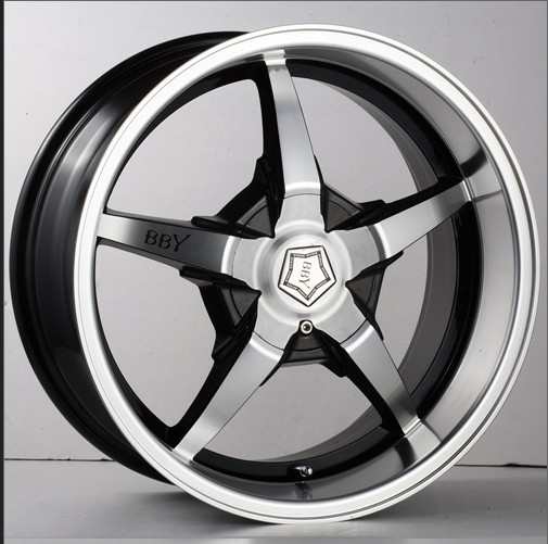 Automotive Alloy Wheel with Five-Spoke Design