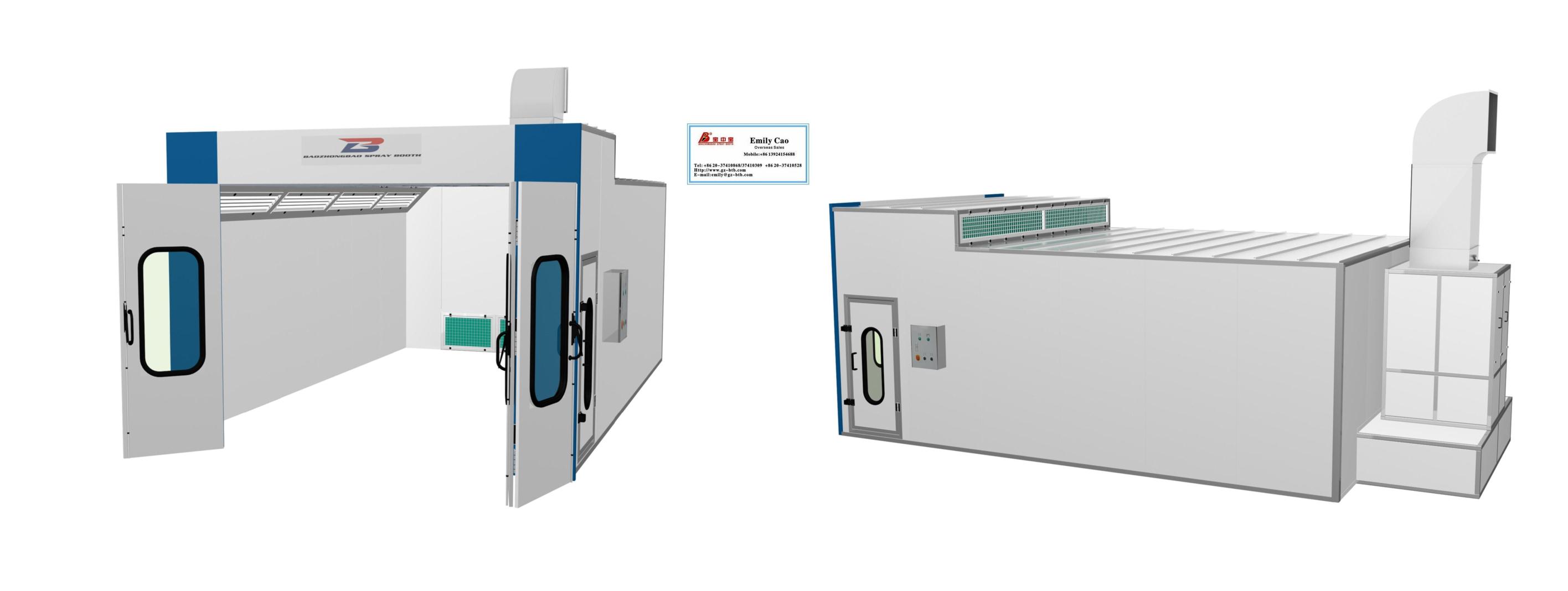BZB-1000A Spray Booth, paint booth(Semi-Downdraft) - Image 2