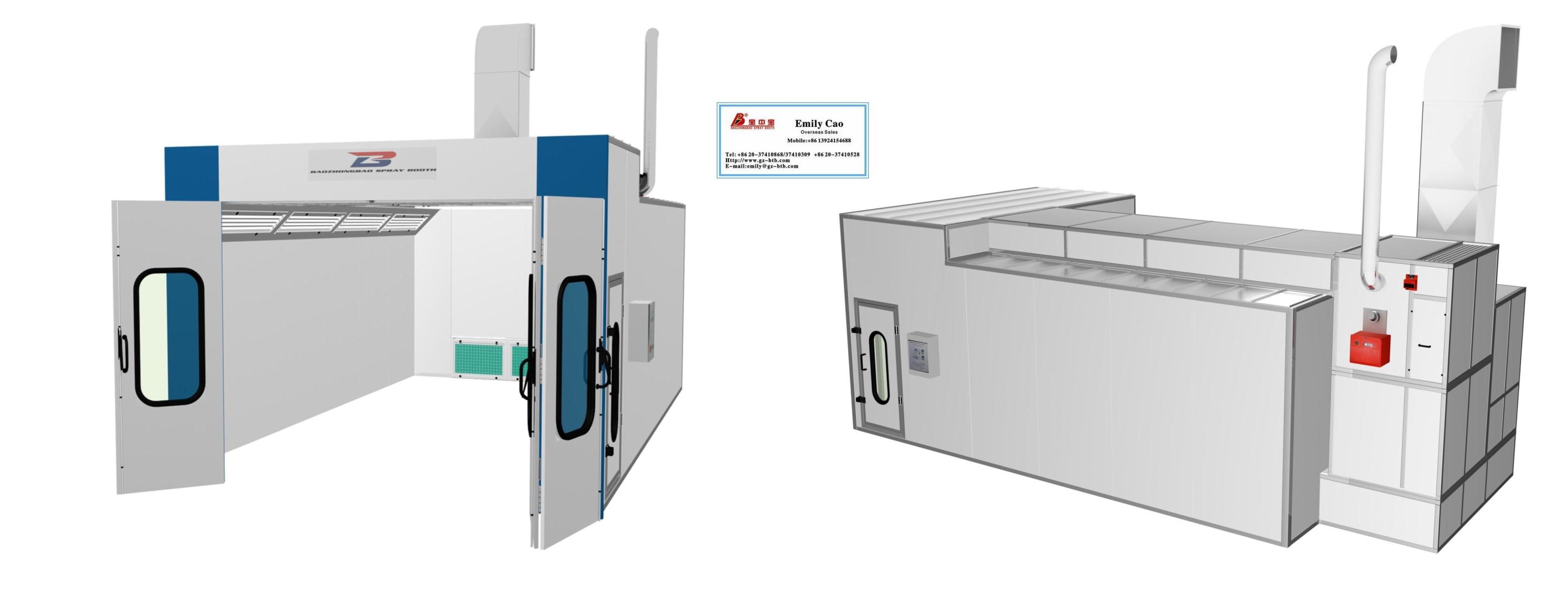 BZB-1000B Spray Booth, paint booth(Semi-Downdraft) - Image 3