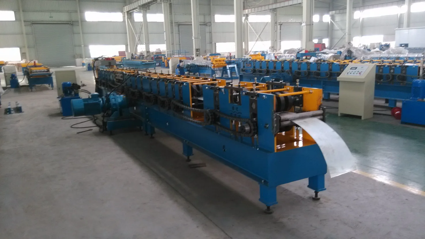 Heavy-duty industrial roll forming machine frame