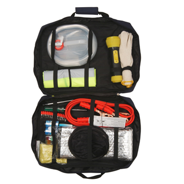 Emergency Roadside Assistance Kit with Jumper Cables and Safety Vest