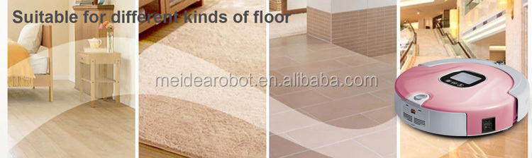 Robot vacuum on different floor types