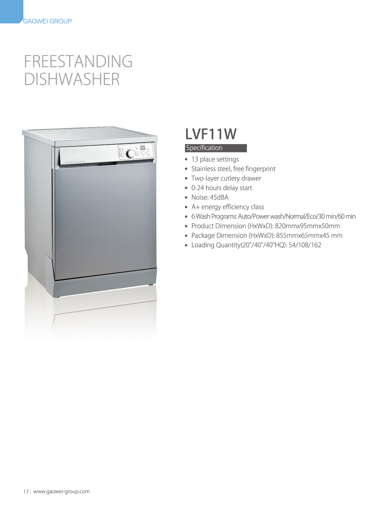 Freestanding Cabinet Dishwasher