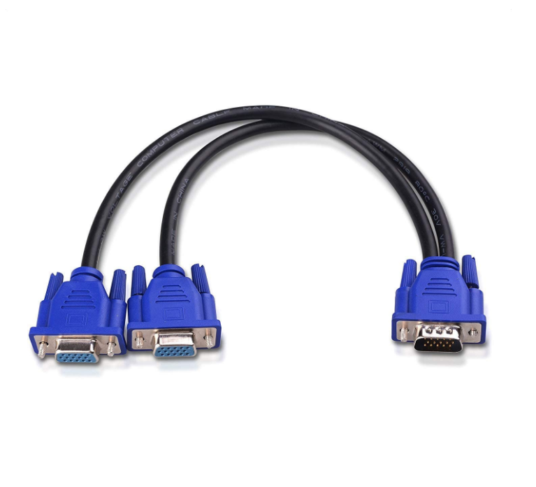 Cable Matters VGA Splitter Cable (VGA Y Cable) for Screen Duplication - 1 Foot - Image 2