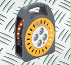 Portable Power Cord Reel with Multiple Outlets