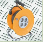 Portable Cable Reel with Multiple Outlets
