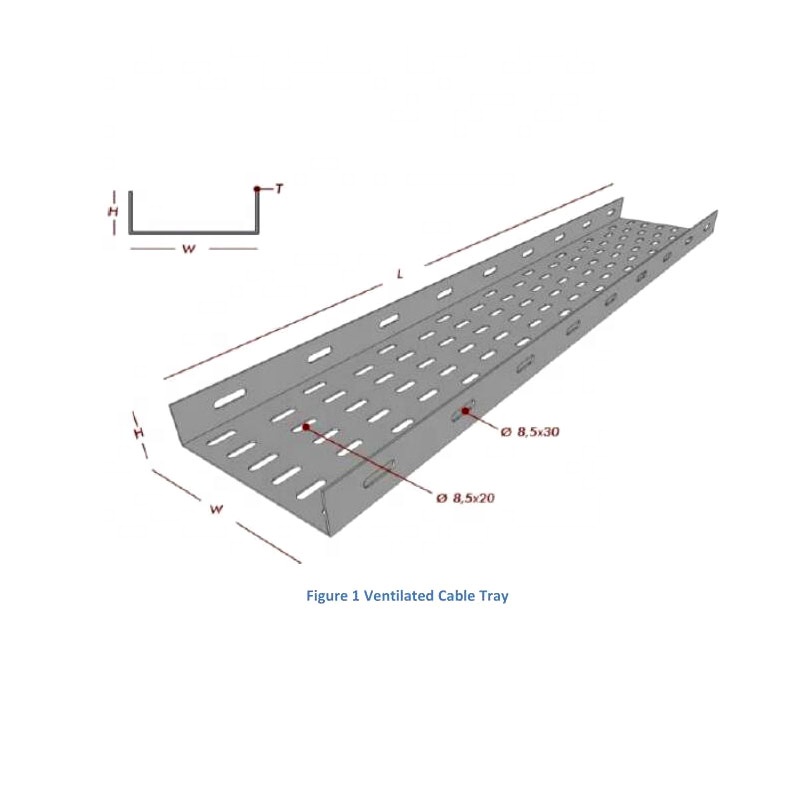 Ventilated cable tray diagram