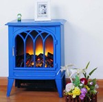 Electric Fireplace with Gothic Arch
