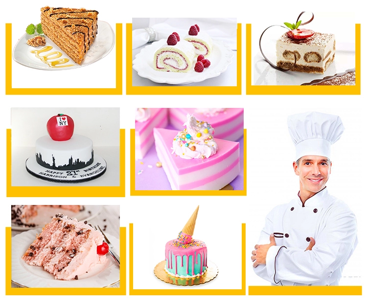 Cake display in a real-world setting