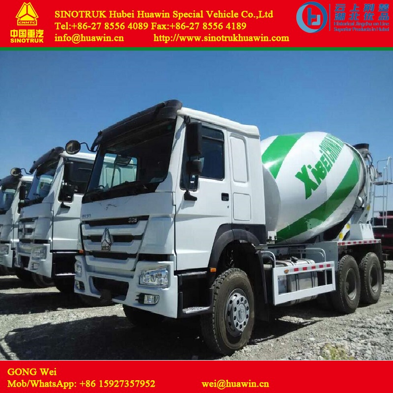 6x4 371 HP Concrete Mixer Truck