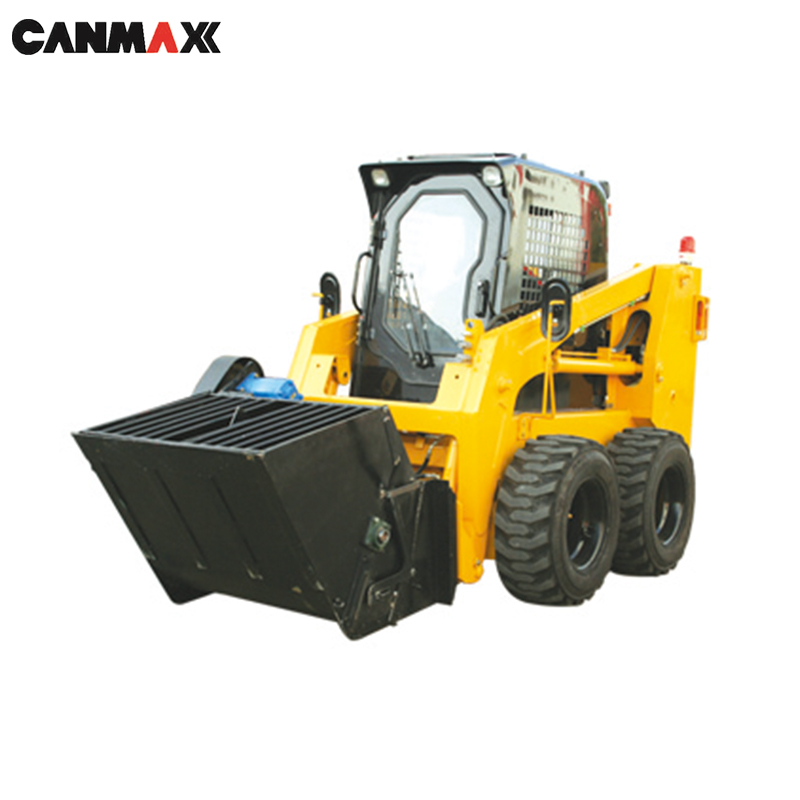Canmax Mini Skid Steer Loader Equipped with Bucket Concrete Mixer, Bucket Mixer - Image 3