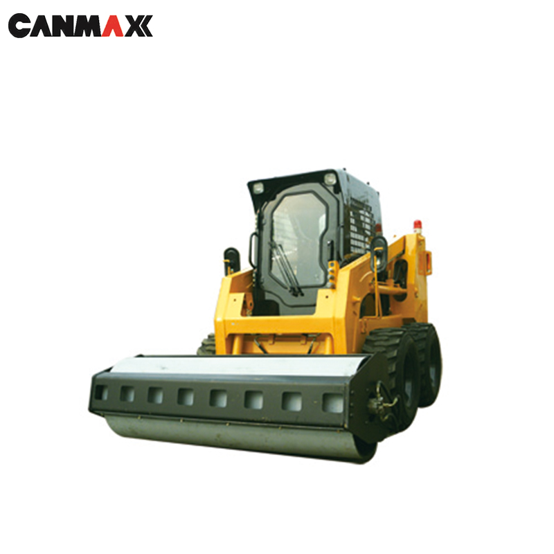 Canmax Skid Steer Loader Road Construction Compactor, Road Roller Machine for Sale - Image 3