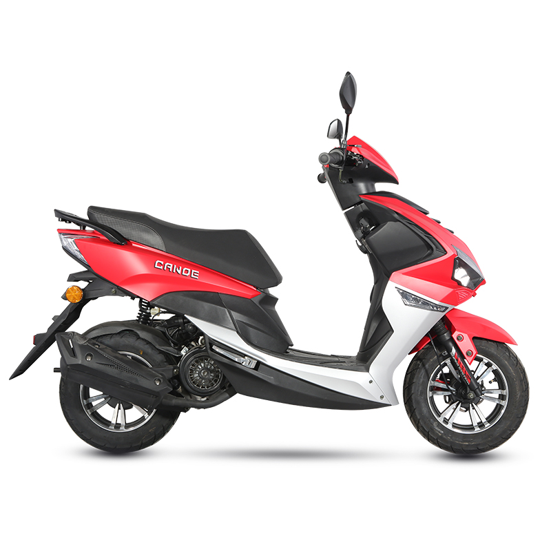 Right side view of the scooter