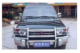 SUV with Bull Bar